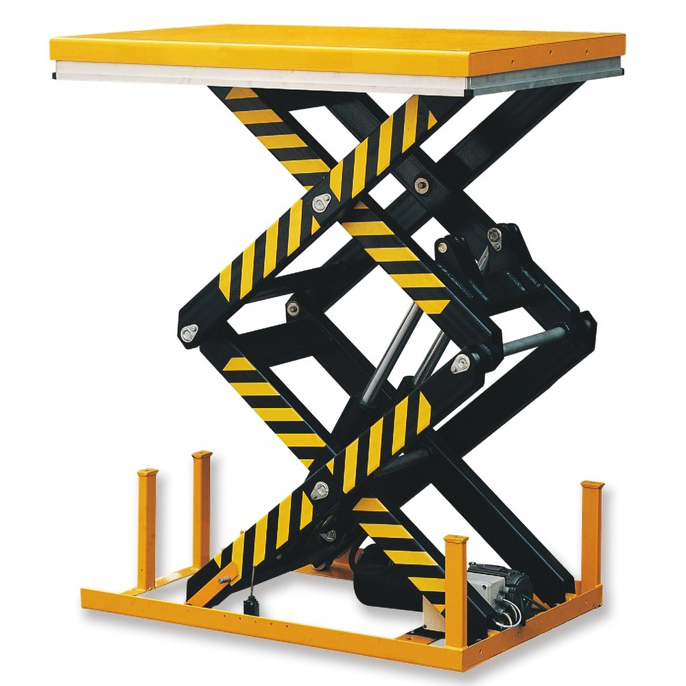 Stationary scissor lift table